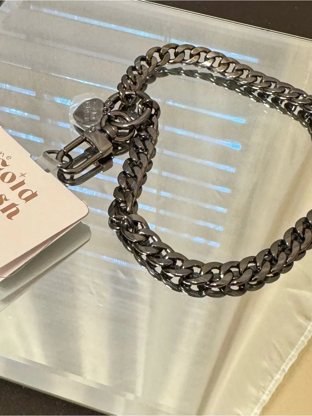 Gold Blush Gunmetal Chain Phone Chain or Keychain Wristlet